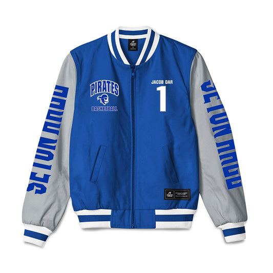 Seton Hall - NCAA Men's Basketball : Jacob Dar - Bomber Jacket-0