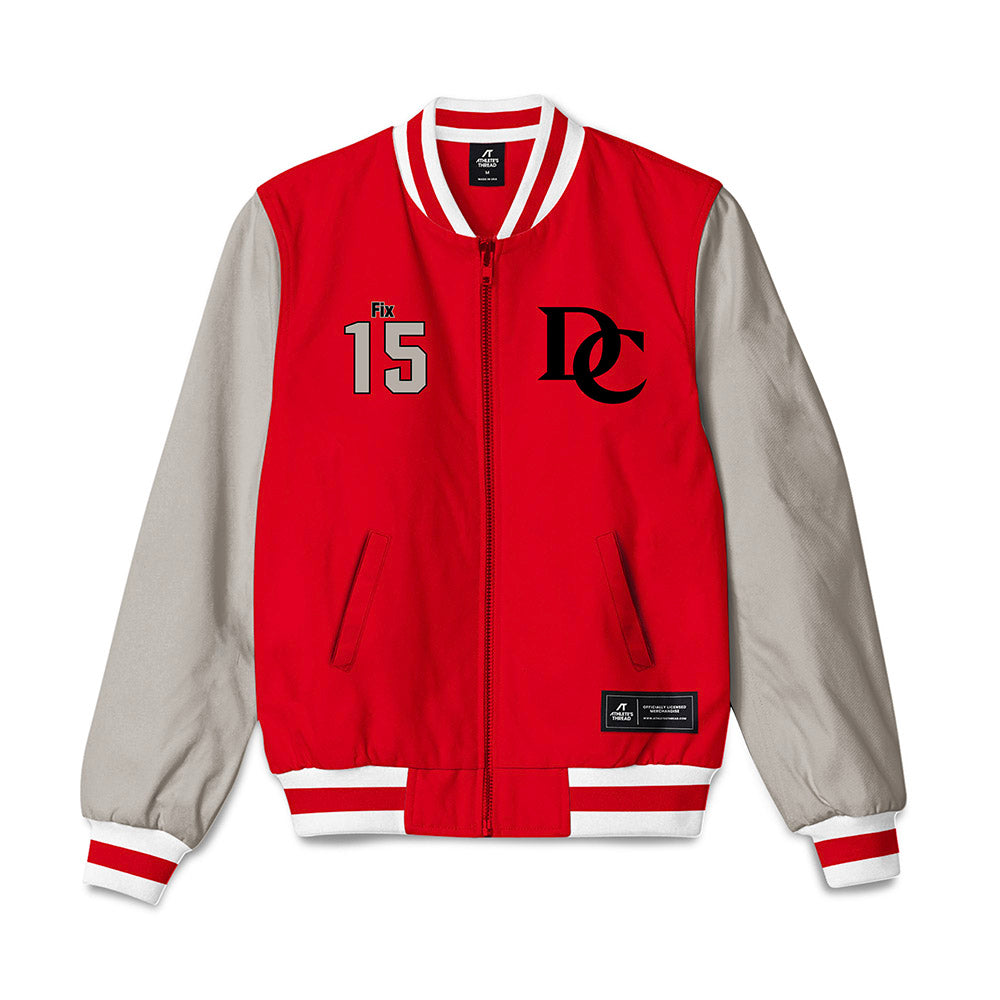 Davidson - NCAA Baseball : Isaac Fix - Bomber Jacket-0
