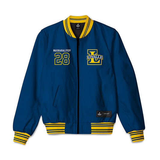 La Salle - NCAA Men's Basketball : Arlan Masharaliyev - Bomber Jacket-0