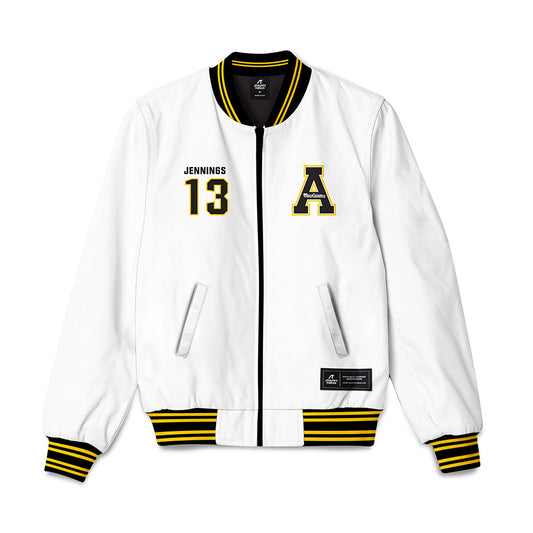 App State - NCAA Men's Basketball : Kasen Jennings - Bomber Jacket-0