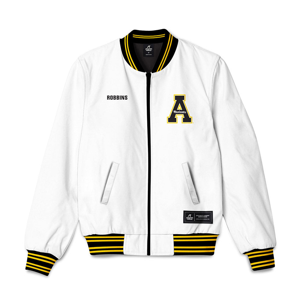 App State - NCAA Men's Track & Field : Brenden Robbins - Bomber Jacket-0