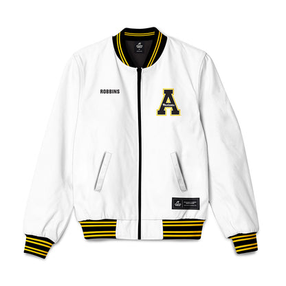 App State - NCAA Men's Track & Field : Brenden Robbins - Bomber Jacket-0