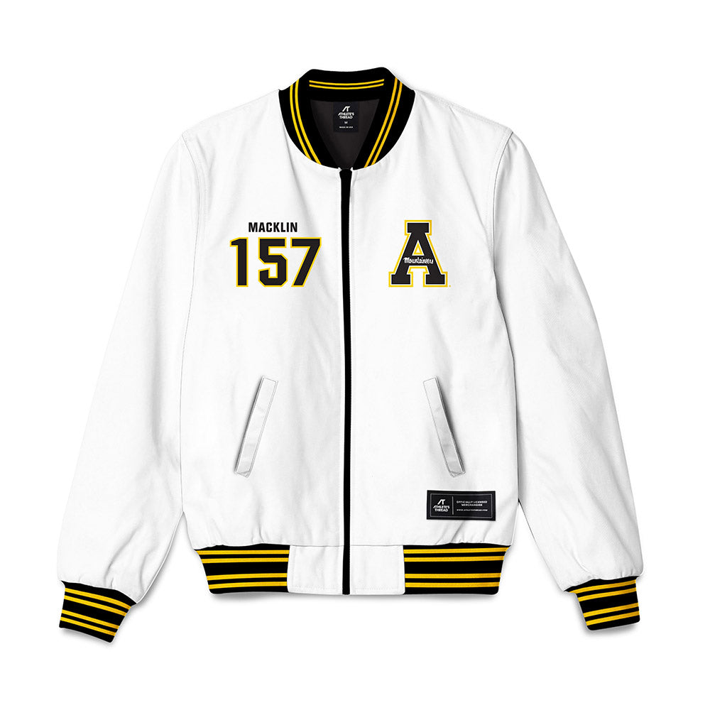 App State - NCAA Wrestling : Desmond Macklin - Bomber Jacket-0