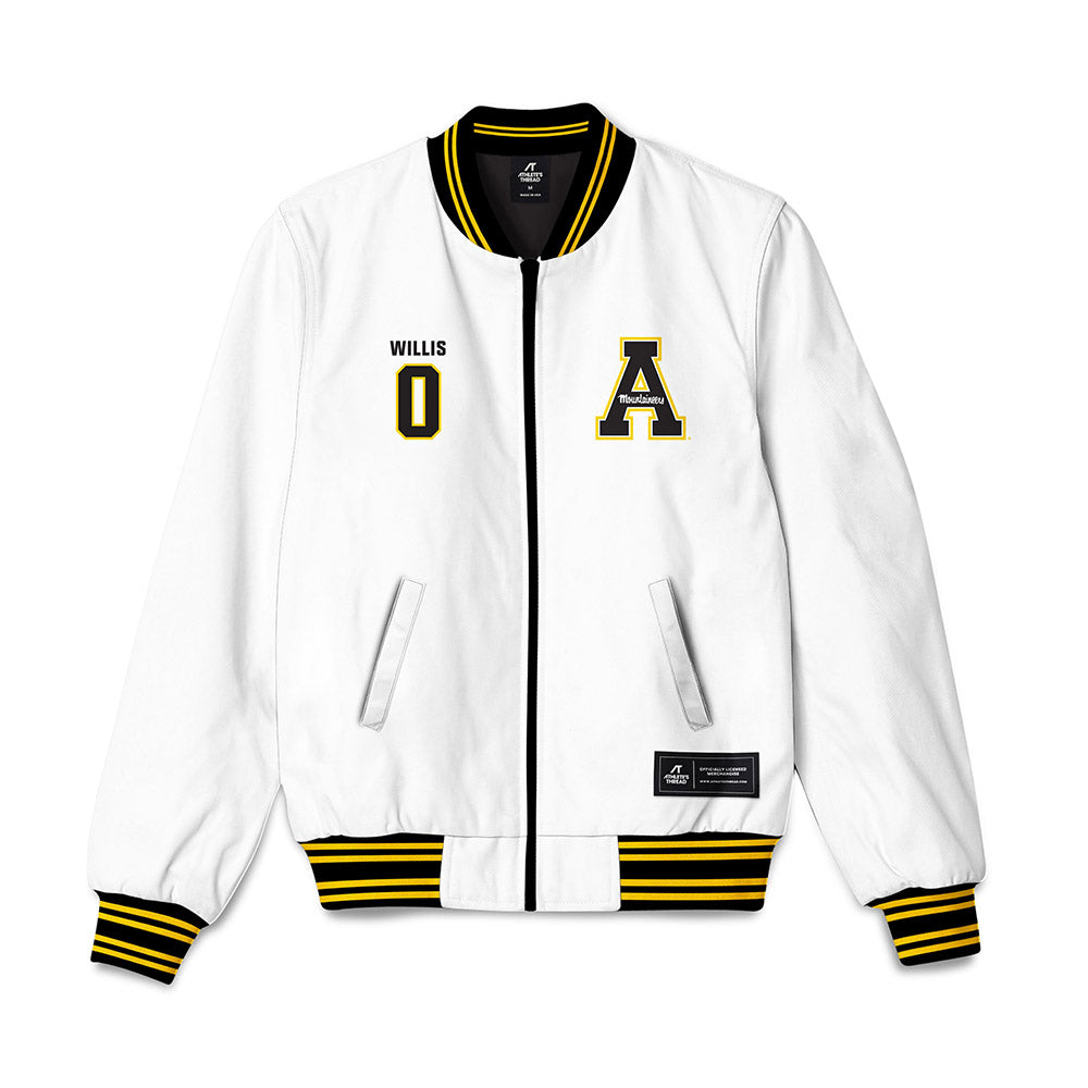 App State - NCAA Football : Jaelin Willis - Bomber Jacket-0