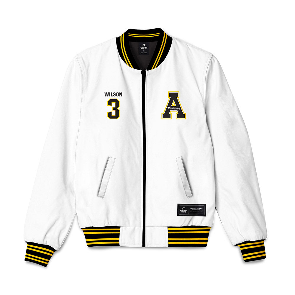App State - NCAA Men's Basketball : Luke Wilson - Bomber Jacket-0