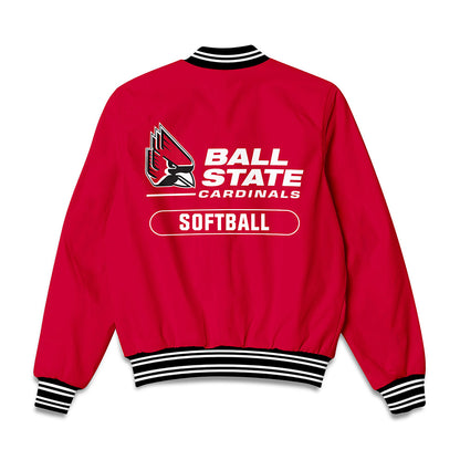 Ball State - NCAA Softball : Taylor Fritz - Bomber Jacket