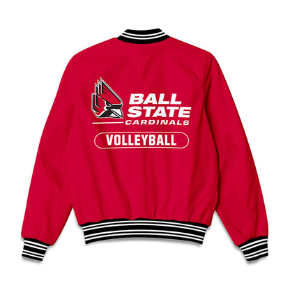 Ball State - NCAA Women's Volleyball : katie egenolf - Bomber Jacket