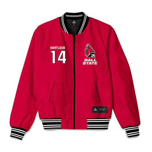 Ball State - NCAA Baseball : Jacob Hartlaub - Bomber Jacket