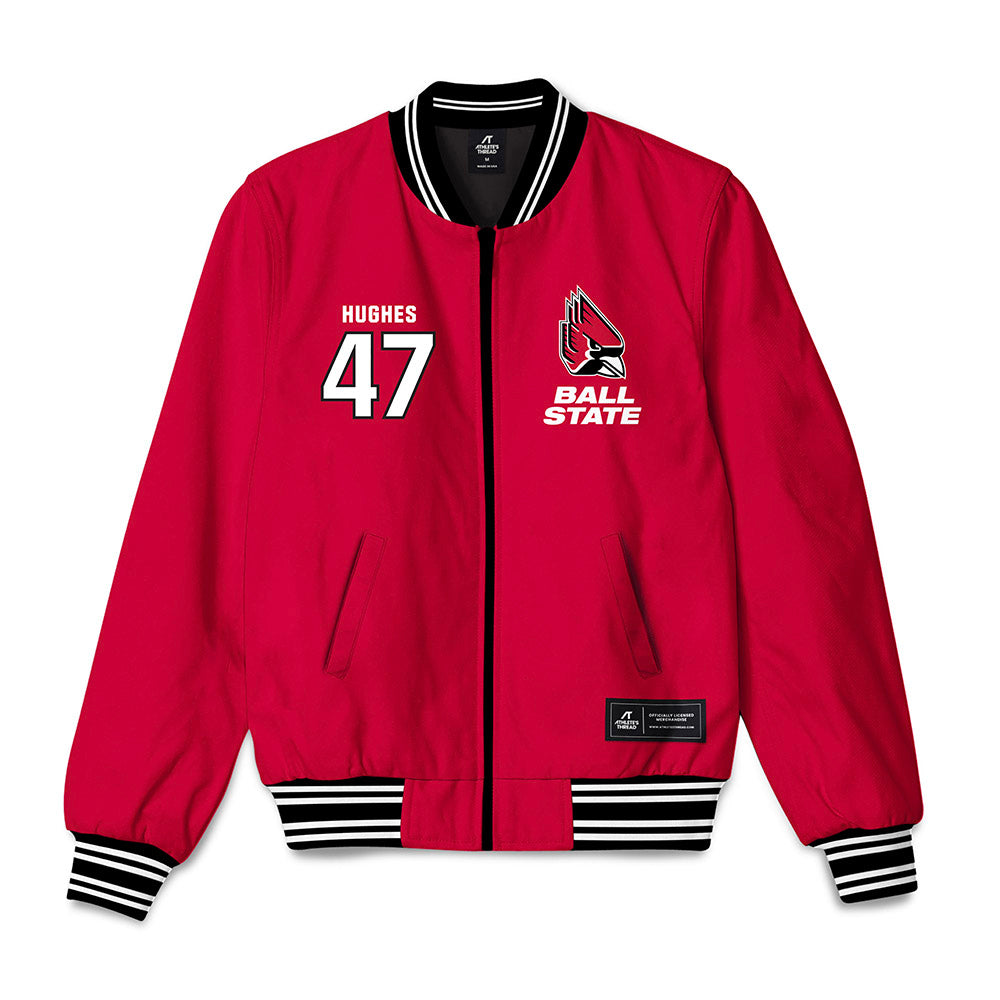 Ball State - NCAA Football : Drew Hughes - Bomber Jacket