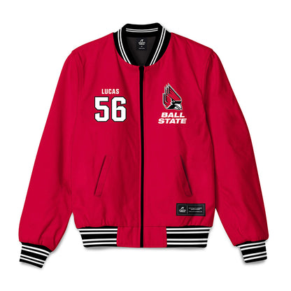 Ball State - NCAA Football : Isaac Lucas - Bomber Jacket-0