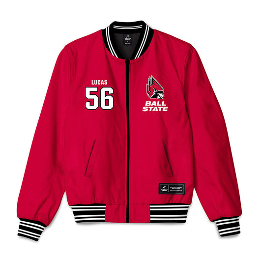 Ball State - NCAA Football : Isaac Lucas - Bomber Jacket-0