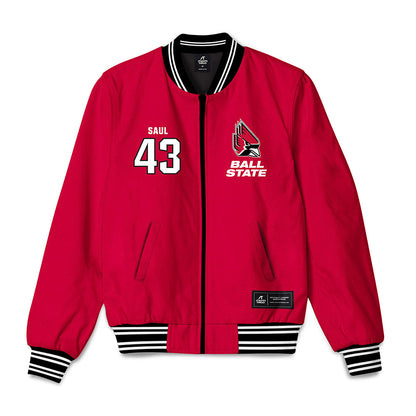 Ball State - NCAA Football : Adam Saul - Bomber Jacket-0