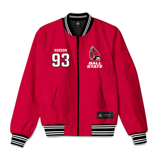 Ball State - NCAA Football : Scott Hudson - Bomber Jacket-0