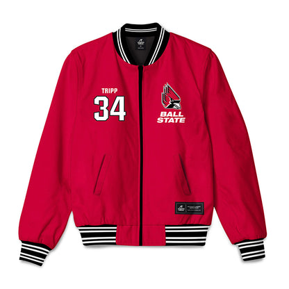Ball State - NCAA Football : Coby Tripp - Bomber Jacket-0