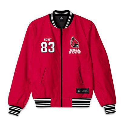 Ball State - NCAA Football : Eli Hohlt - Bomber Jacket-0