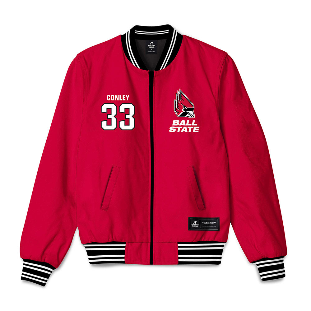 Ball State - NCAA Football : Darin Conley - Bomber Jacket-0