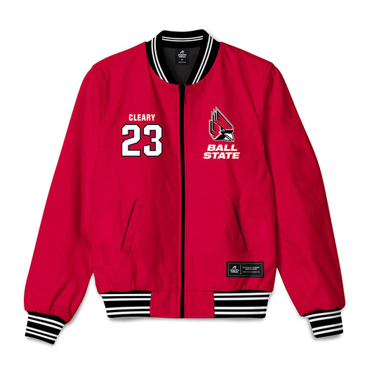 Ball State - NCAA Men's Basketball : Kaiyem Cleary - Bomber Jacket