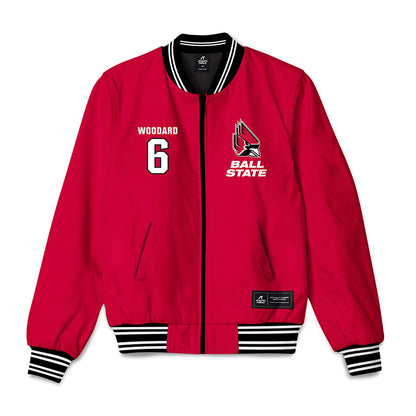 Ball State - NCAA Football : Tavion Woodard - Bomber Jacket