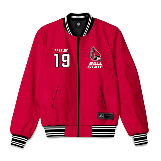 Ball State - NCAA Football : Nick Presley - Bomber Jacket-0