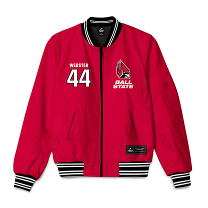 Ball State - NCAA Football : Maximus Webster - Bomber Jacket-0