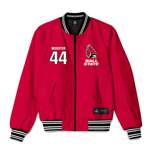 Ball State - NCAA Football : Maximus Webster - Bomber Jacket-0