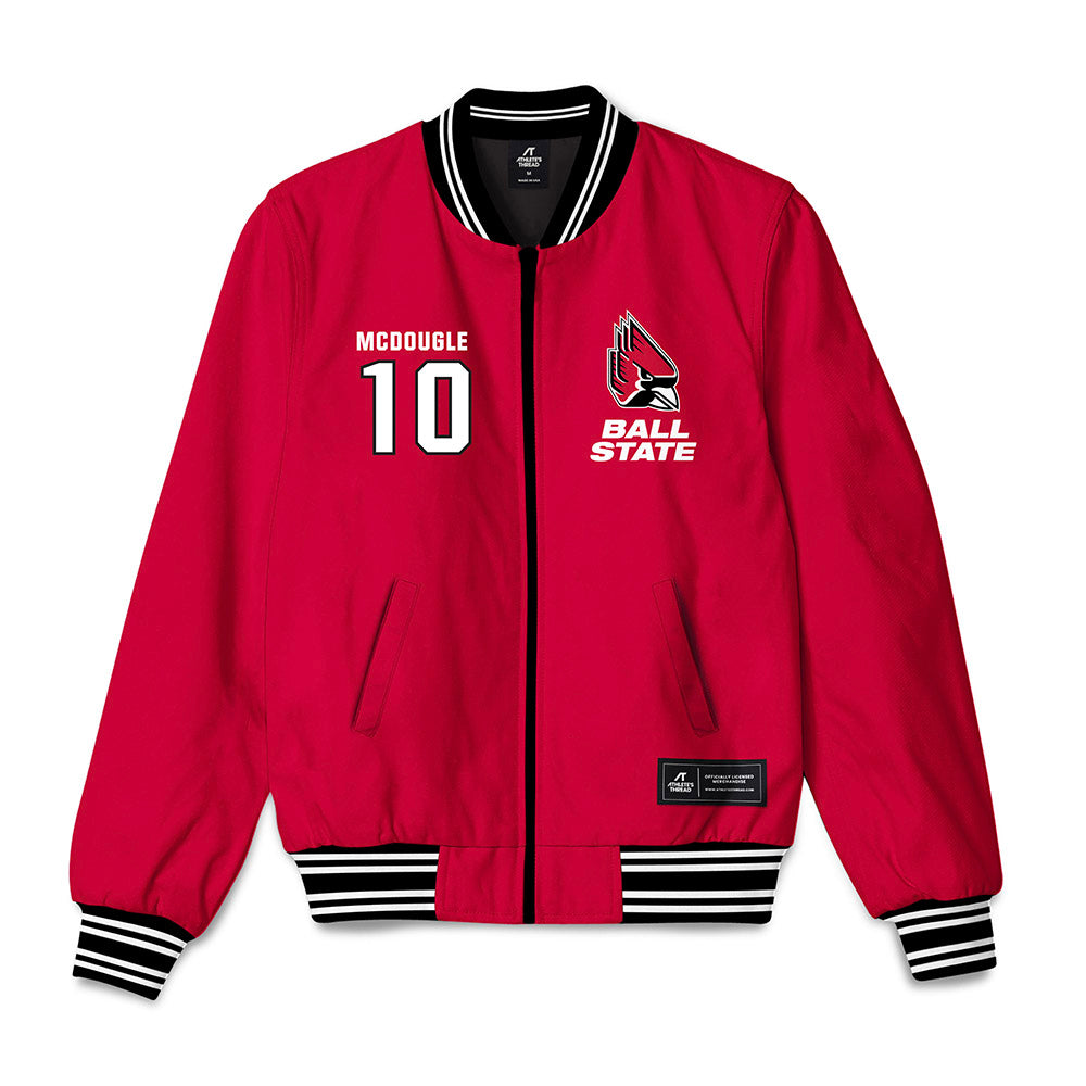 Ball State - NCAA Football : Jamarion Mcdougle - Bomber Jacket-0