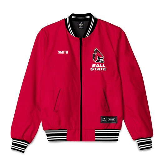 Ball State - NCAA Men's Golf : Carter Smith - Bomber Jacket-0