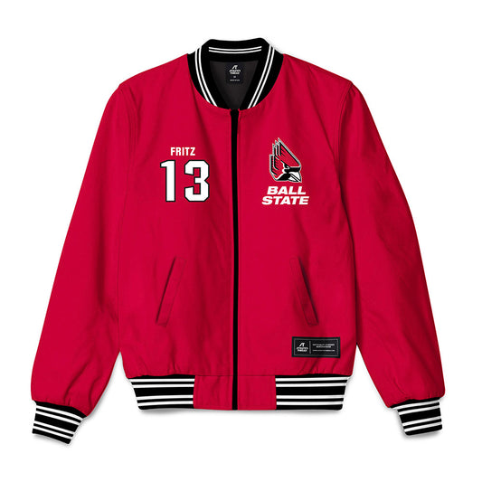 Ball State - NCAA Softball : Taylor Fritz - Bomber Jacket