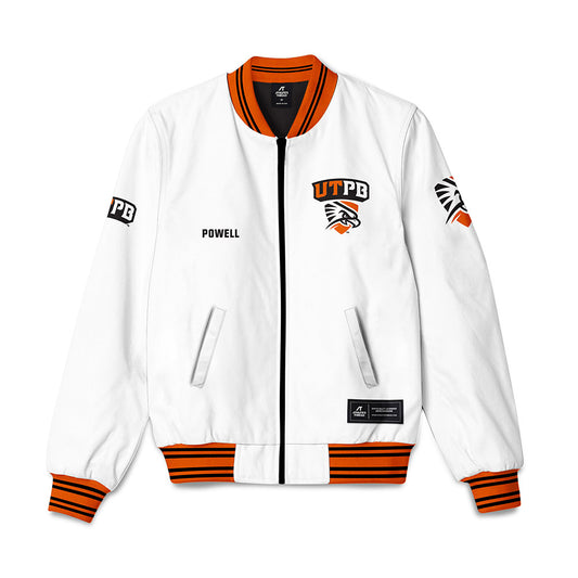 UTPB - NCAA Men's Swimming & Diving : Nathan Powell - Bomber Jacket-0