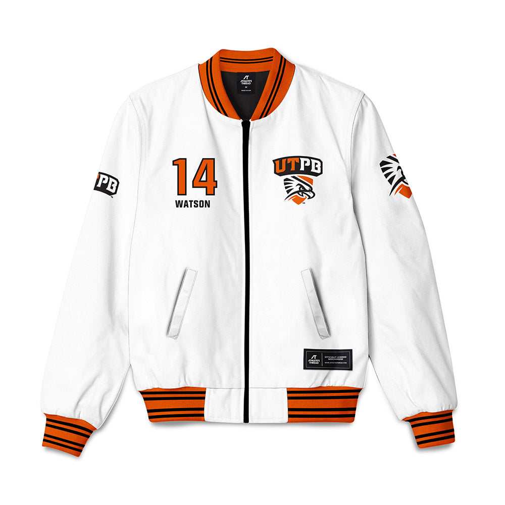 UTPB - NCAA Men's Basketball : Brady Watson - Bomber Jacket-0