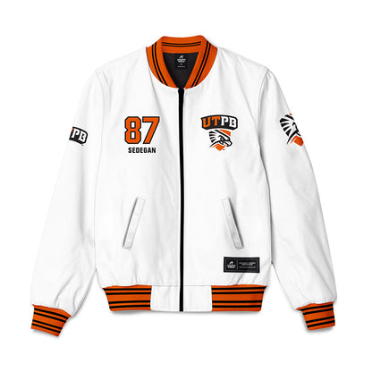 UTPB - NCAA Football : Caleb Sedegan - Bomber Jacket-0