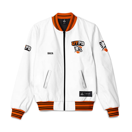 UTPB - NCAA Men's Swimming & Diving : Carlos Baca - Bomber Jacket-0