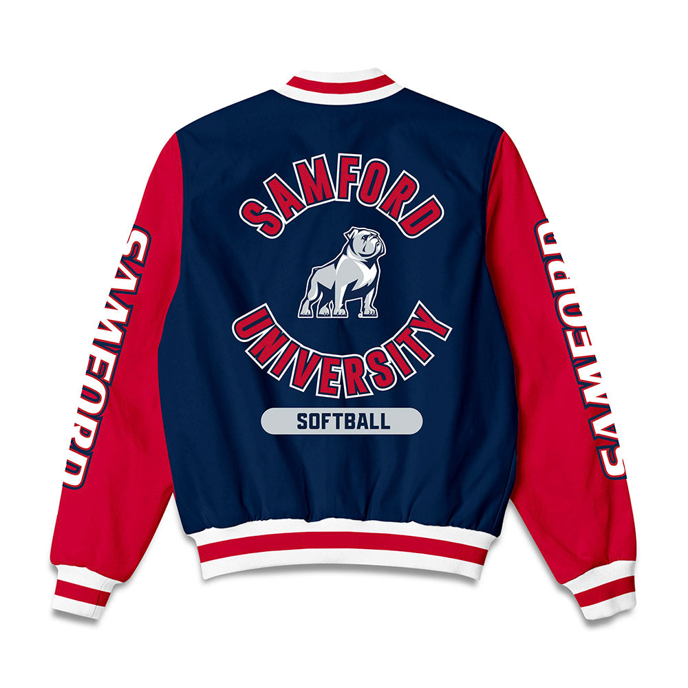 Samford - NCAA Softball : Karley Fuller - Bomber Jacket