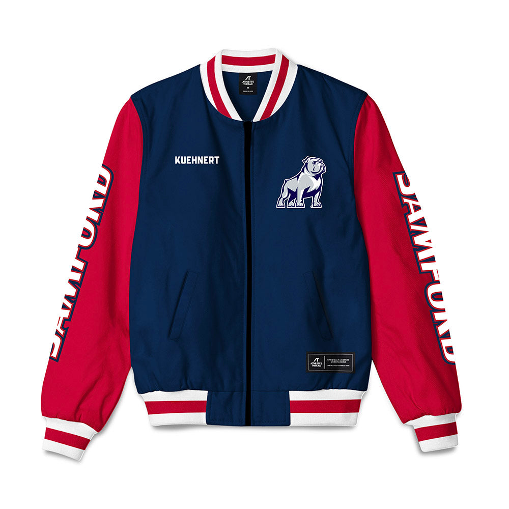 Samford - NCAA Men's Track & Field : Max Kuehnert - Bomber Jacket-0