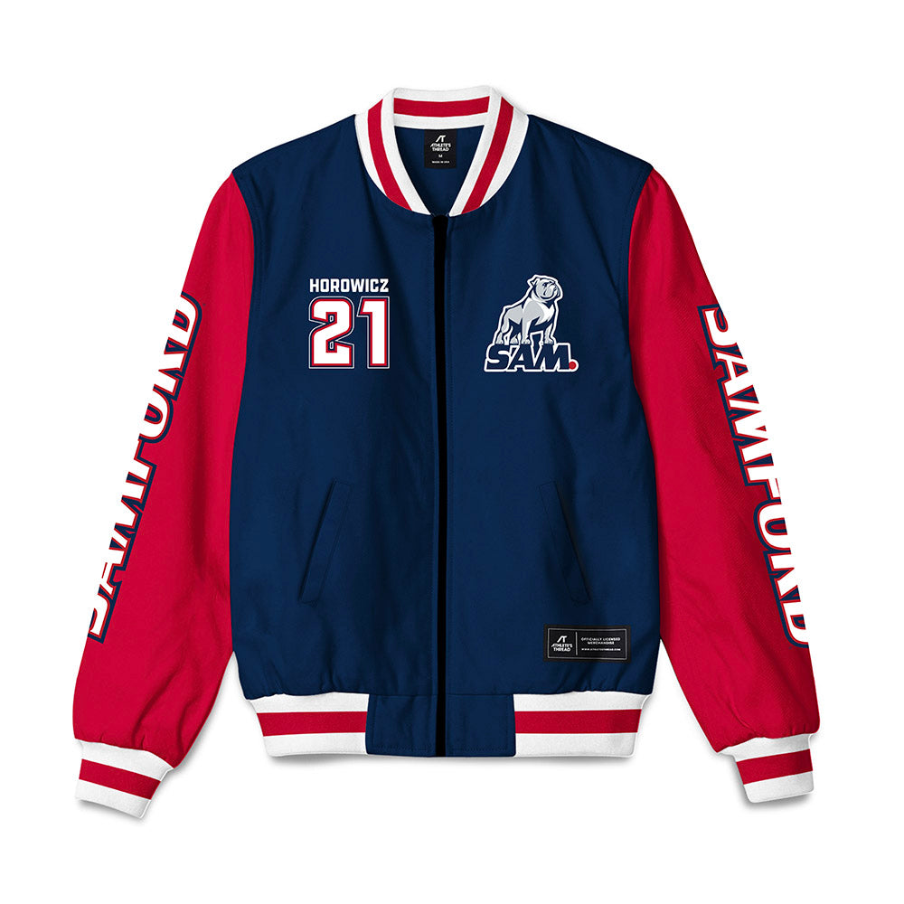 Samford - NCAA Baseball : Bear Horowicz - Bomber Jacket