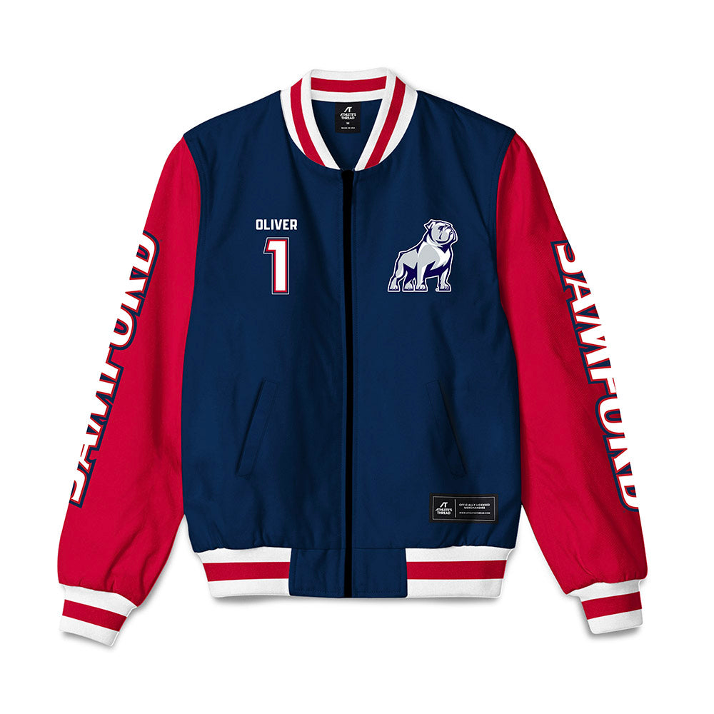 Samford - NCAA Football : Ryan Oliver - Bomber Jacket-0