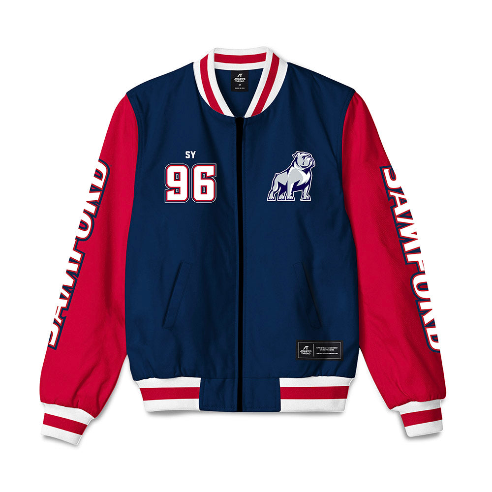 Samford - NCAA Football : Nazir Sy - Bomber Jacket-0
