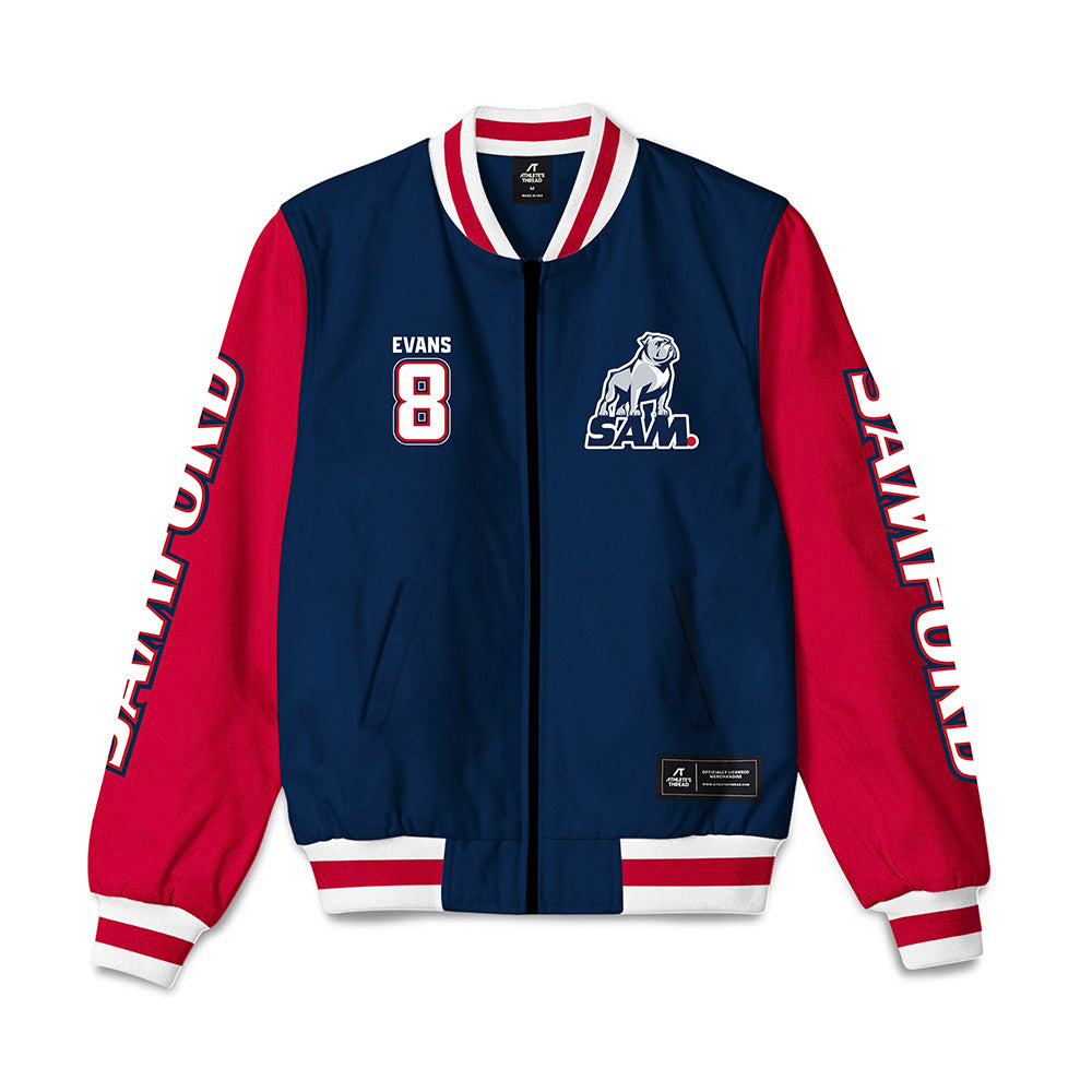 Samford - NCAA Women's Volleyball : Ashley Evans - Bomber Jacket