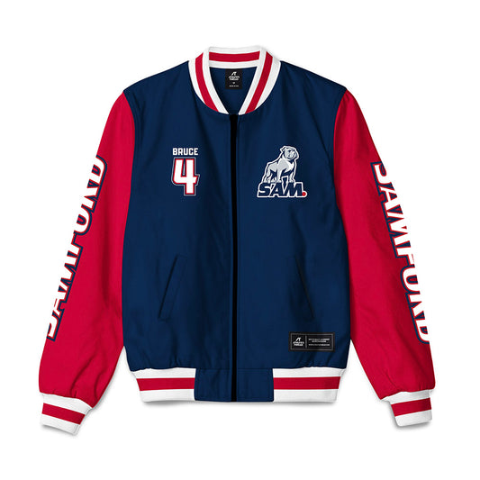 Samford - NCAA Softball : Grier Bruce - Bomber Jacket