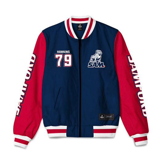 Samford - NCAA Football : Donovan Hawkins - Bomber Jacket