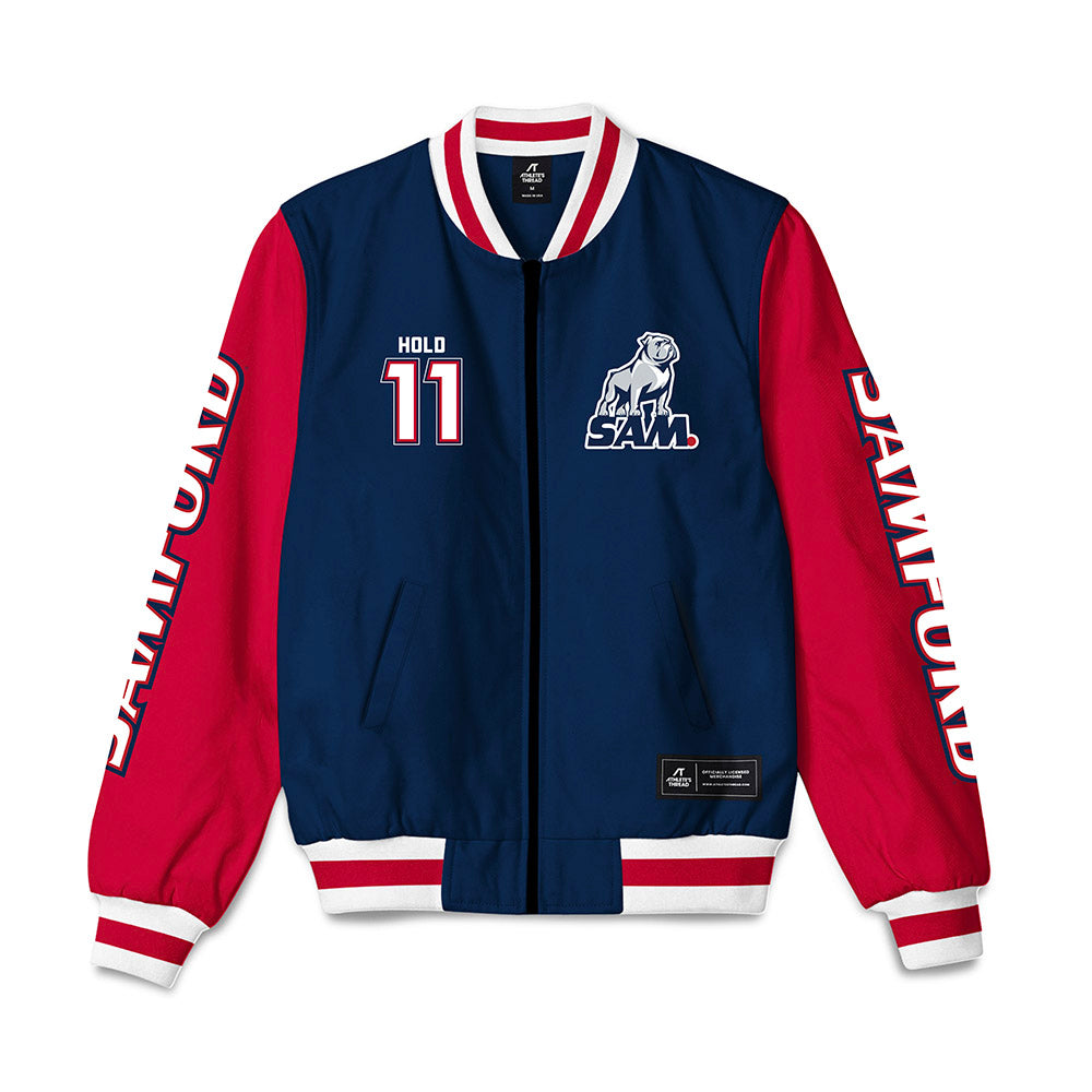 Samford - NCAA Football : William Hold - Bomber Jacket