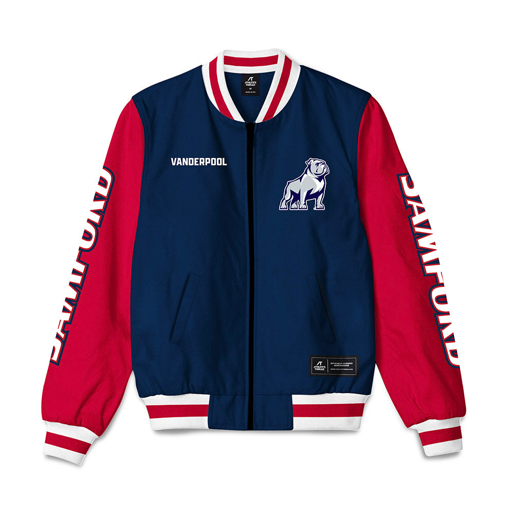 Samford - NCAA Men's Track & Field : Brenden Vanderpool - Bomber Jacket-0