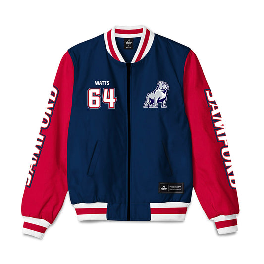 Samford - NCAA Football : Noah Watts - Bomber Jacket-0