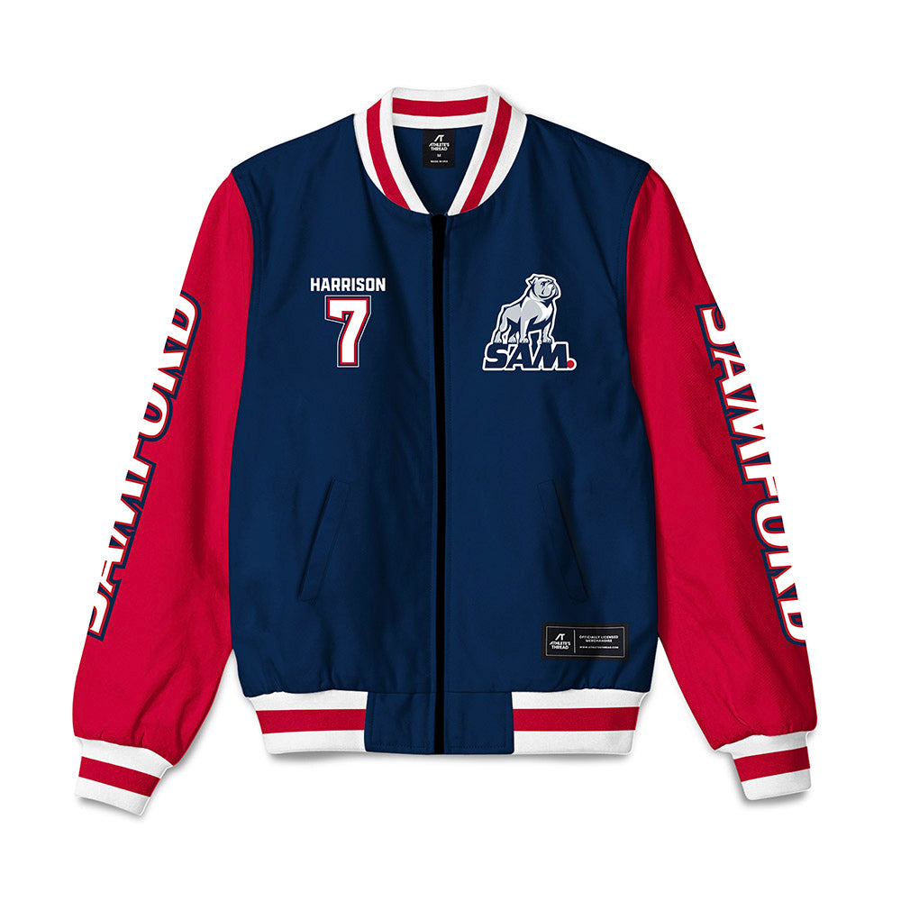 Samford - NCAA Men's Tennis : Seb Harrison - Bomber Jacket-0