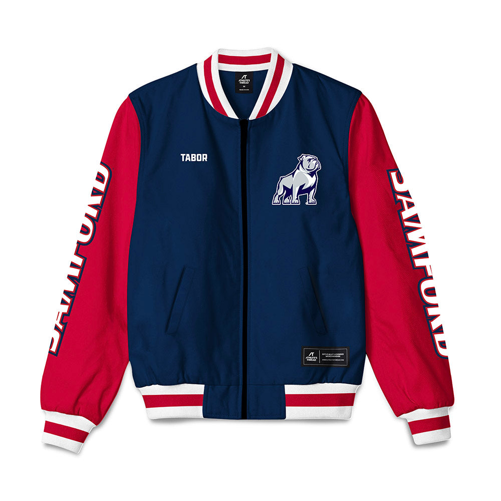 Samford - NCAA Men's Track & Field : Tyke Tabor - Bomber Jacket-0