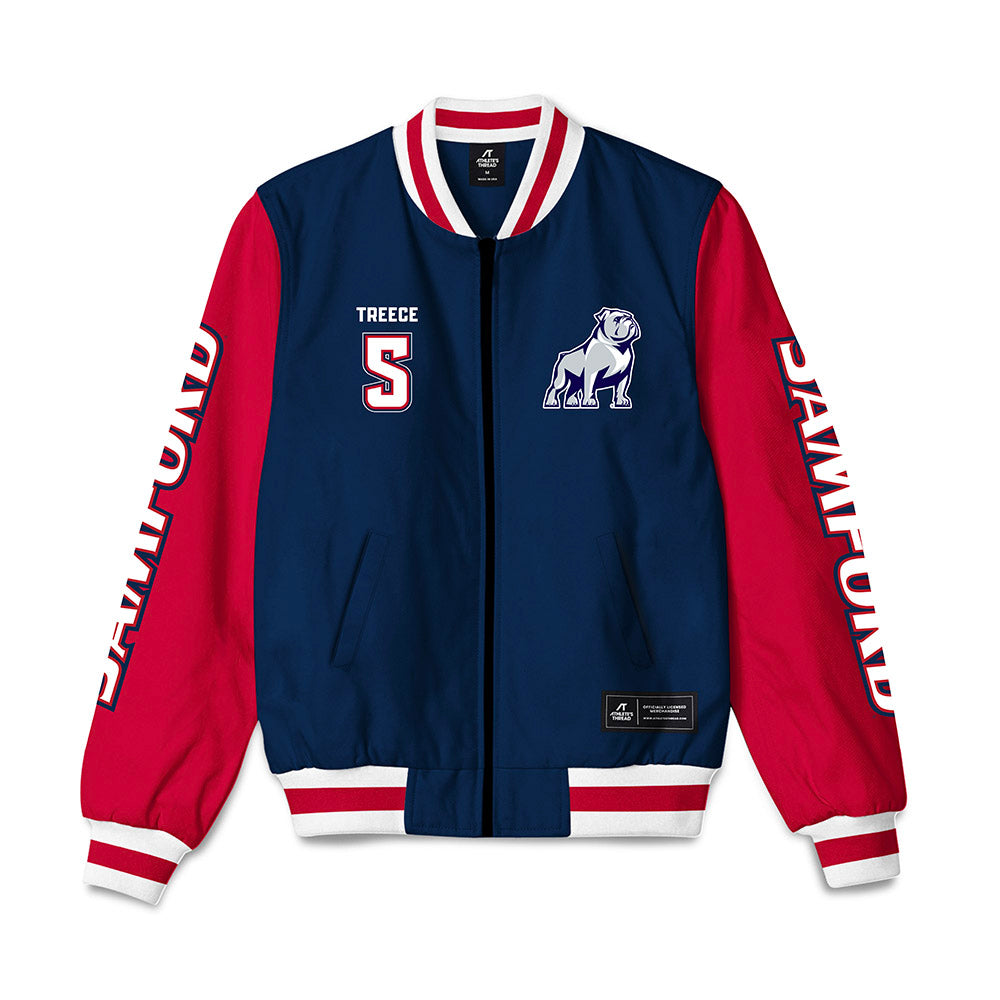 Samford - NCAA Softball : Olivia Treece - Bomber Jacket-0