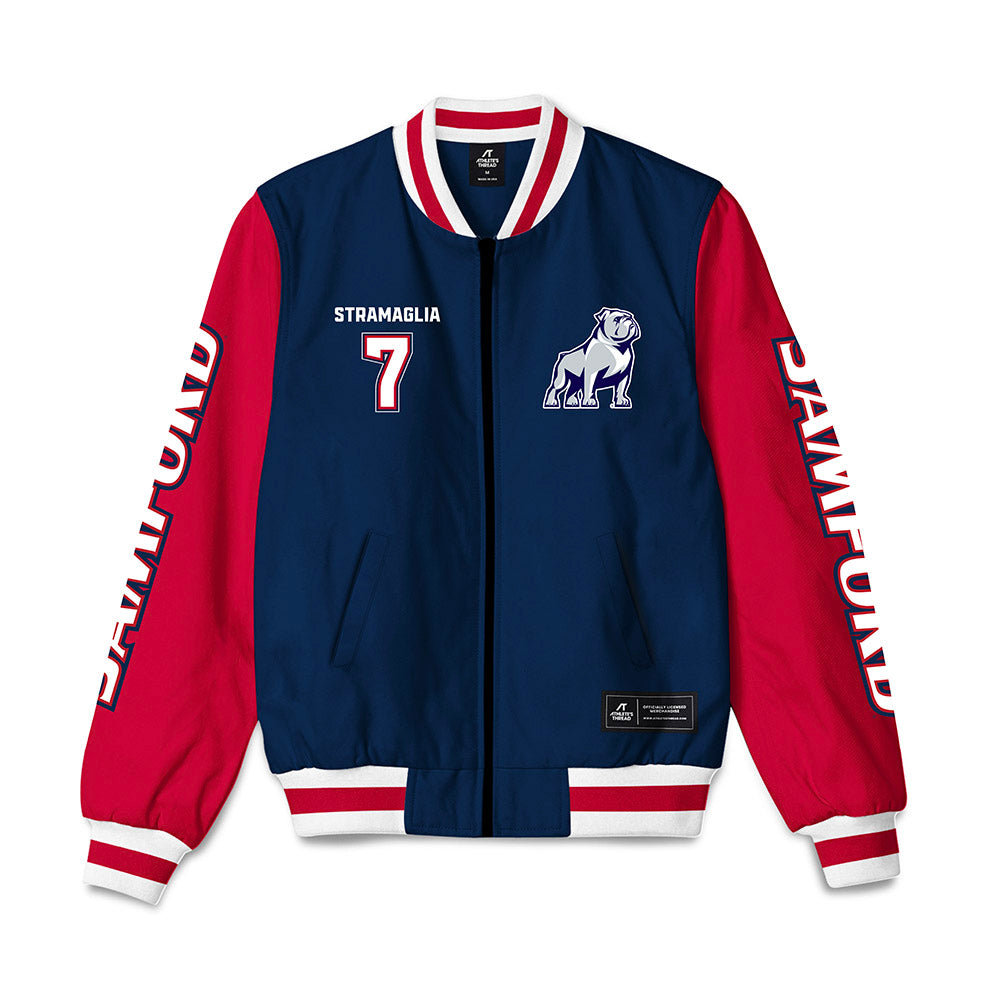 Samford - NCAA Men's Basketball : Paul Stramaglia - Bomber Jacket-0