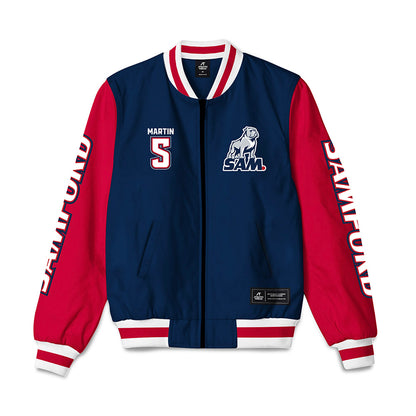 Samford - NCAA Football : Noah Martin - Bomber Jacket