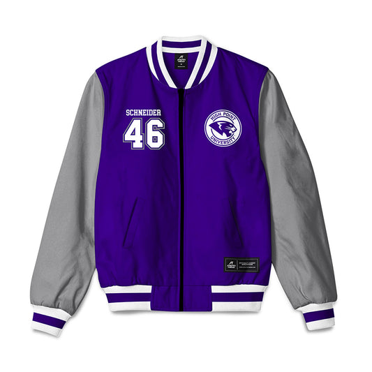 High Point - NCAA Baseball : Charlie Schneider - Bomber Jacket-0