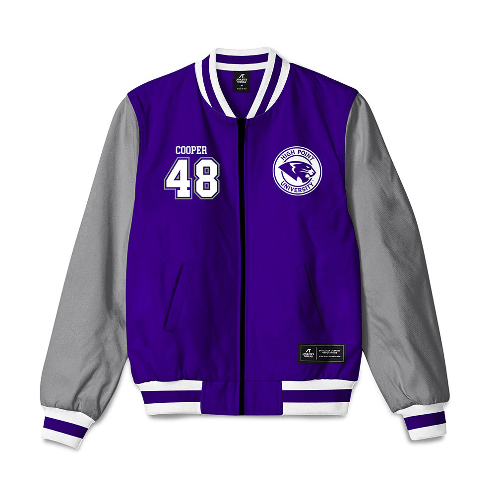 High Point - NCAA Men's Lacrosse : Owen Cooper - Bomber Jacket-0